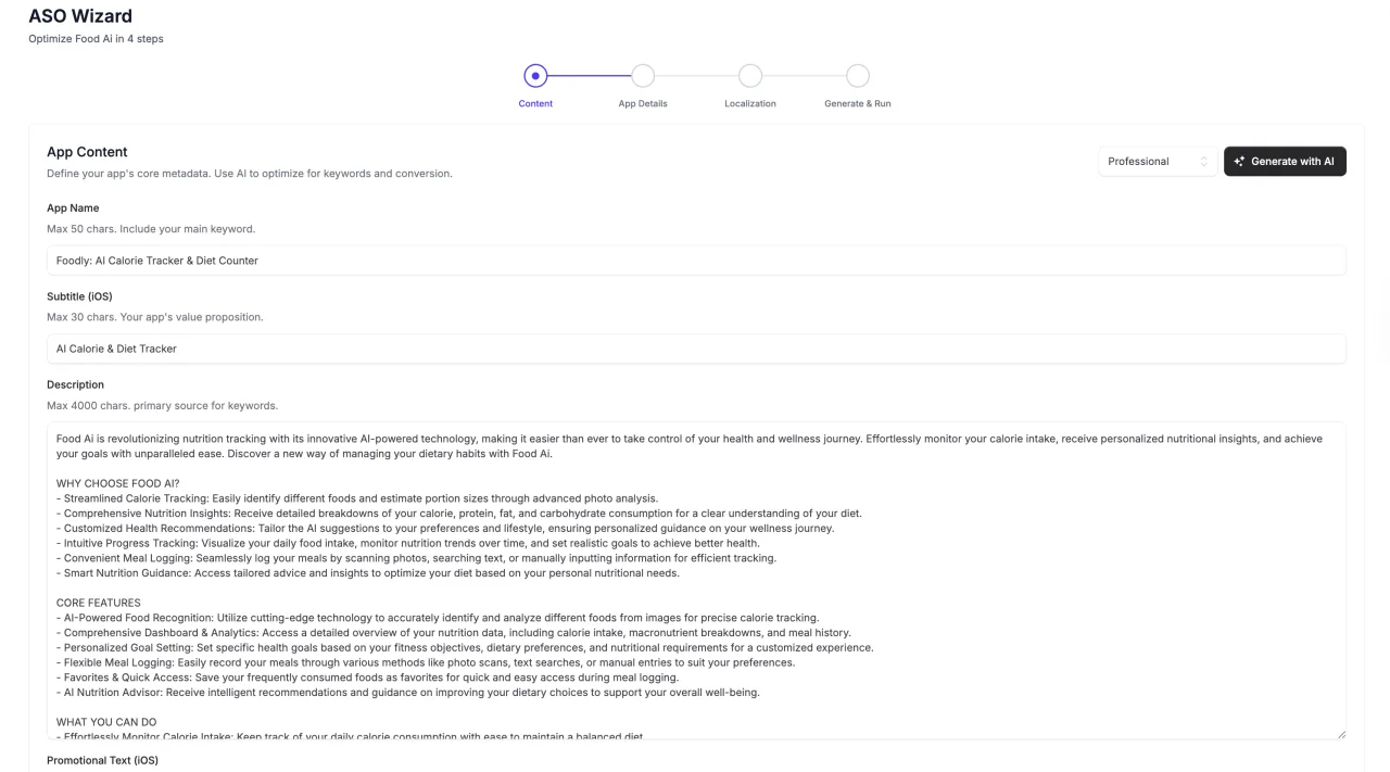 ASO Studio in SmartLinks