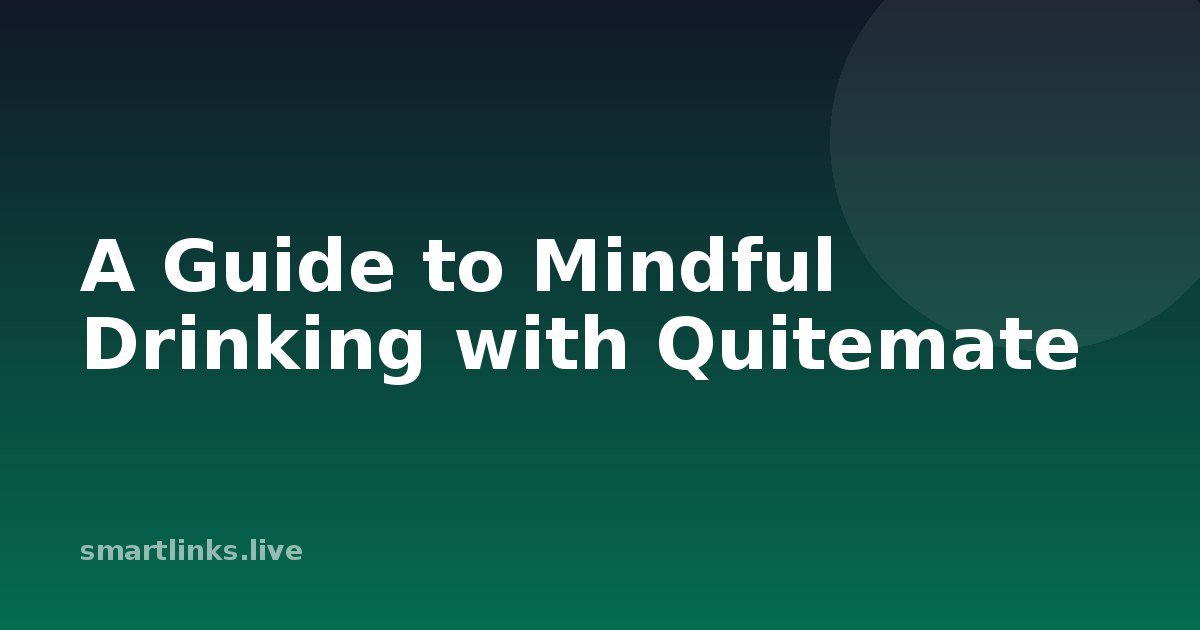 Illustration for A Guide to Mindful Drinking with Quitemate