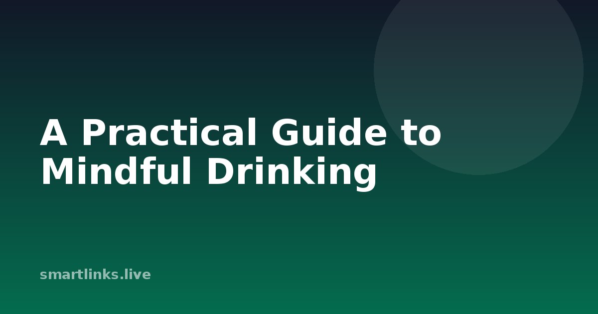 Illustration for A Practical Guide to Mindful Drinking