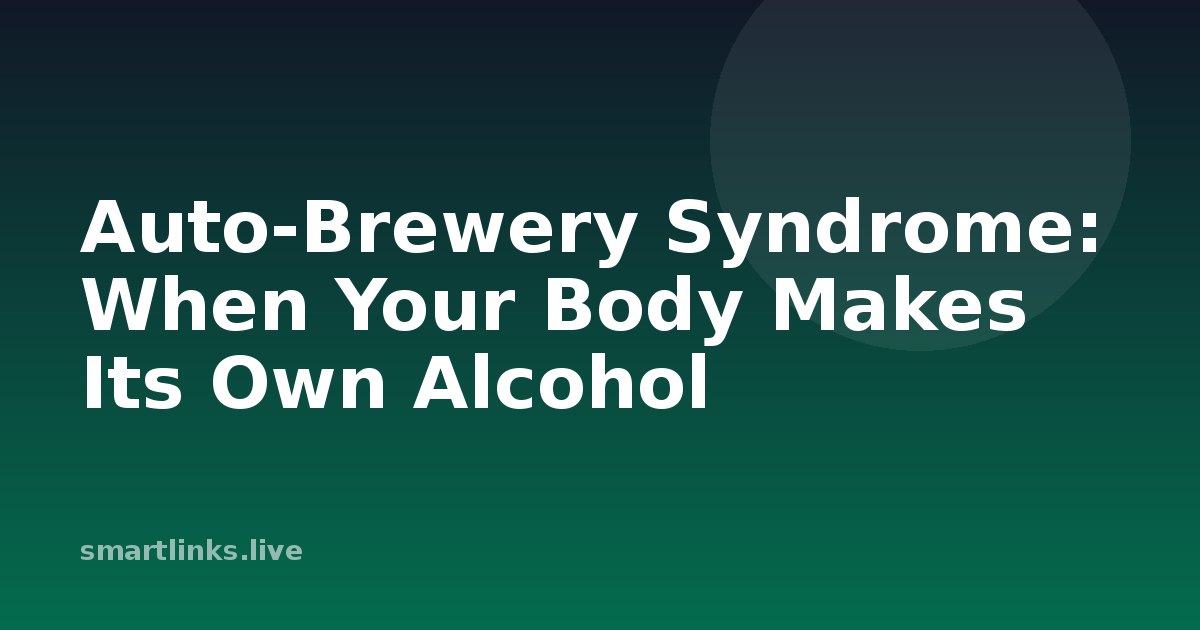 Illustration for Auto-Brewery Syndrome: When Your Body Makes Its Own Alcohol