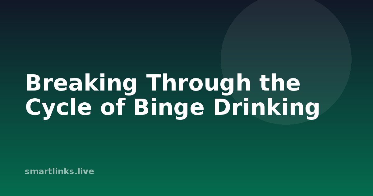 Illustration for Breaking Through the Cycle of Binge Drinking