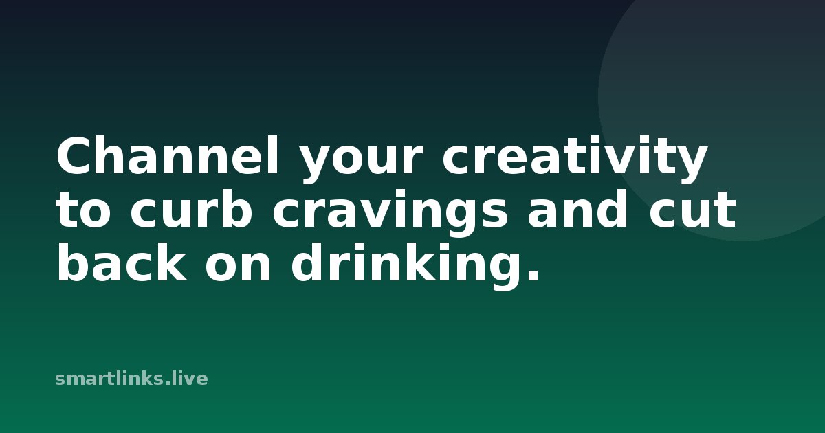 Illustration for Channel your creativity to curb cravings and cut back on drinking.