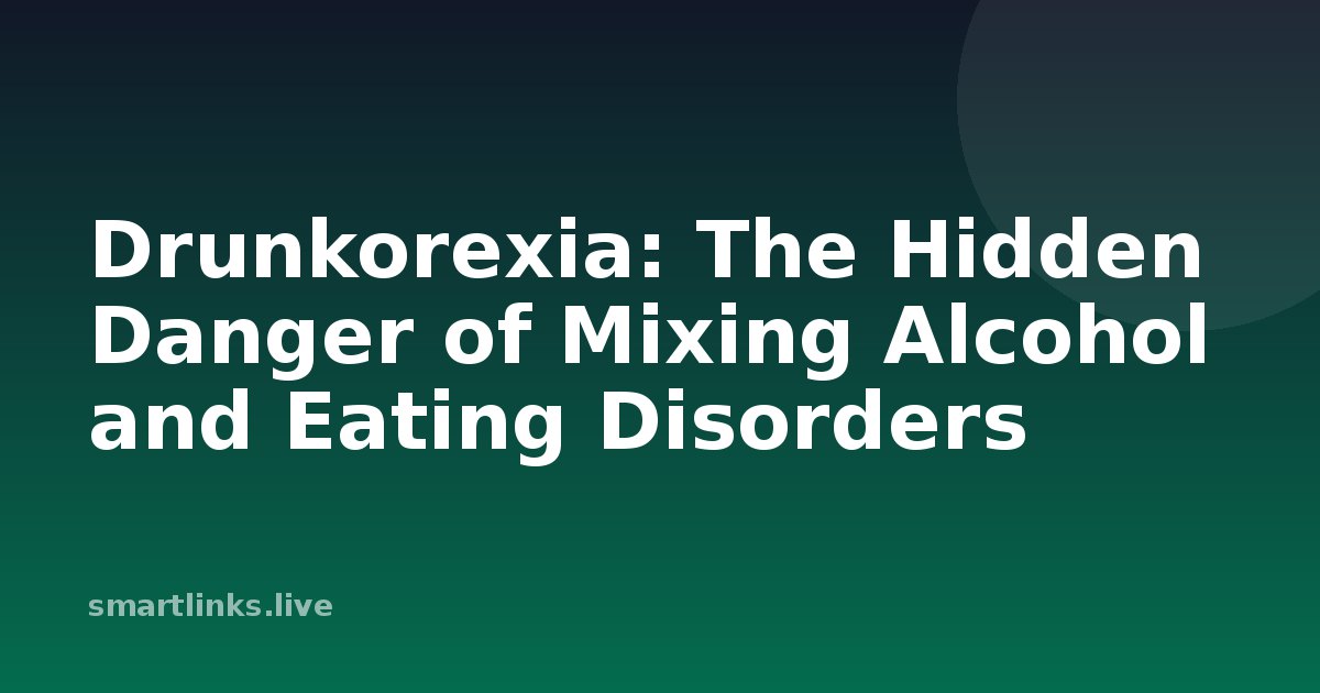Illustration for Drunkorexia: The Hidden Danger of Mixing Alcohol and Eating Disorders