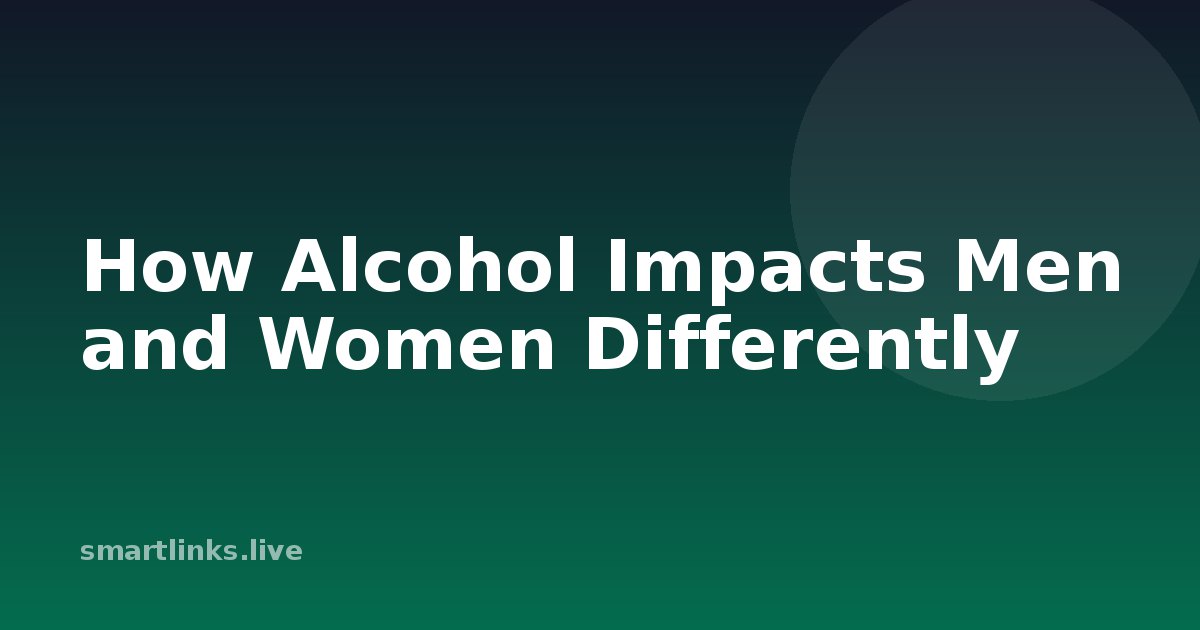 Illustration for How Alcohol Impacts Men and Women Differently