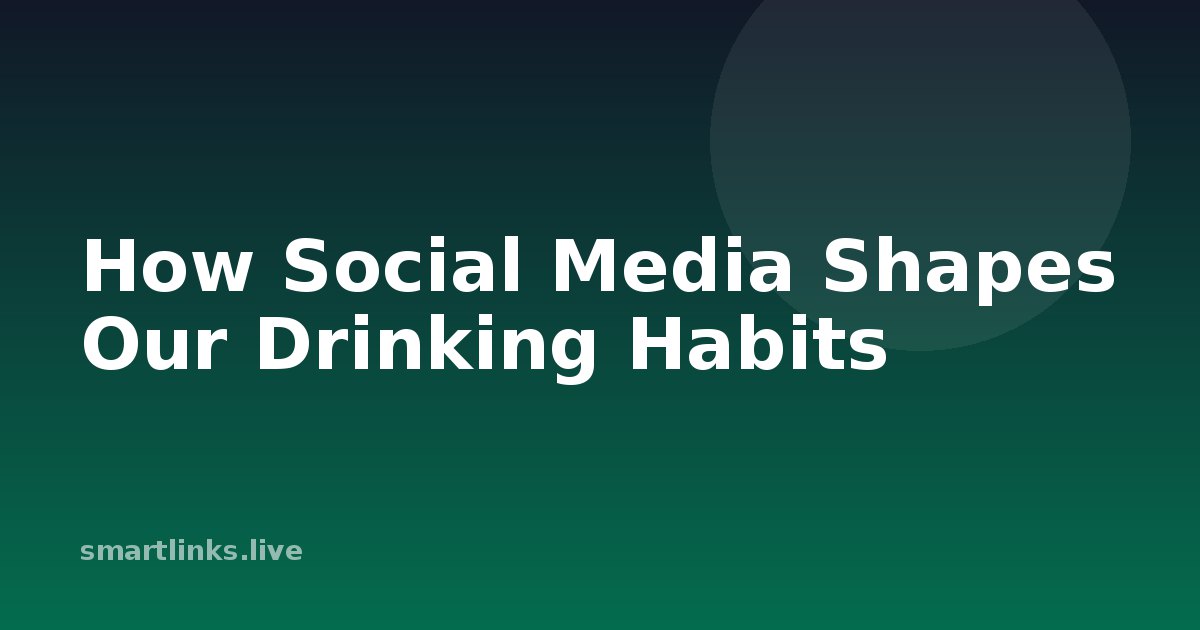 Illustration for How Social Media Shapes Our Drinking Habits