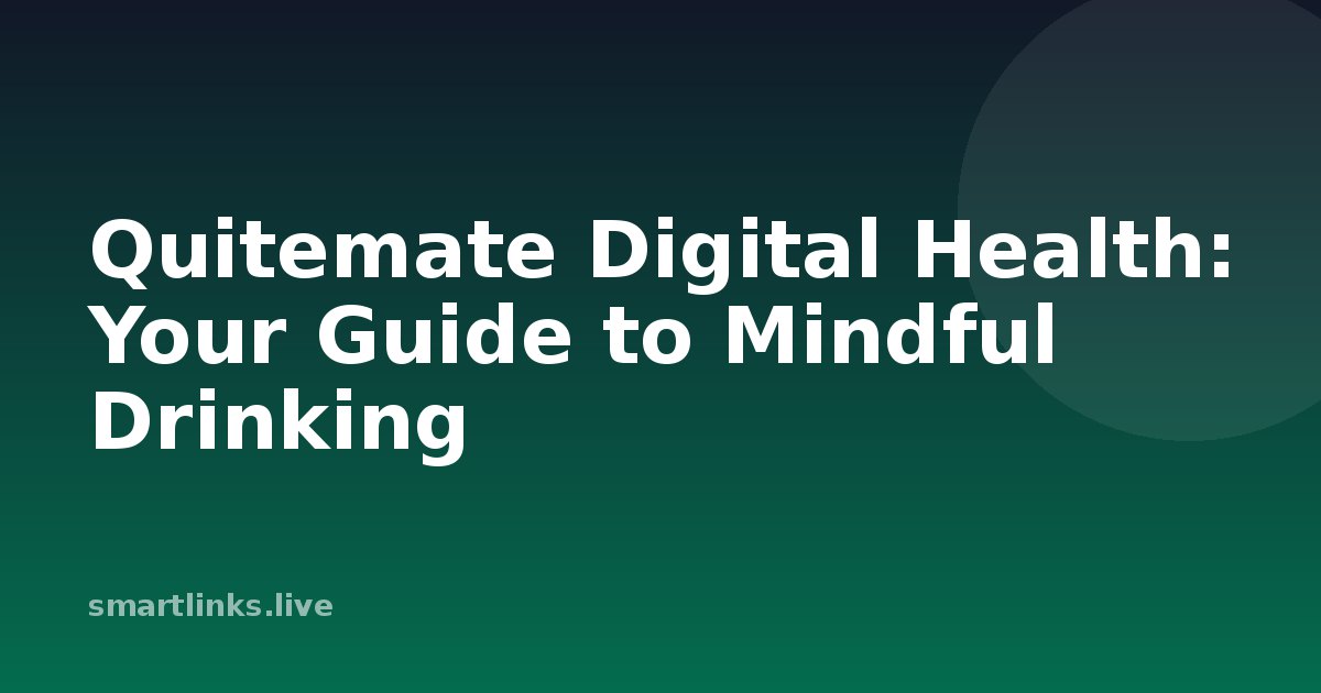 Illustration for Quitemate Digital Health: Your Guide to Mindful Drinking