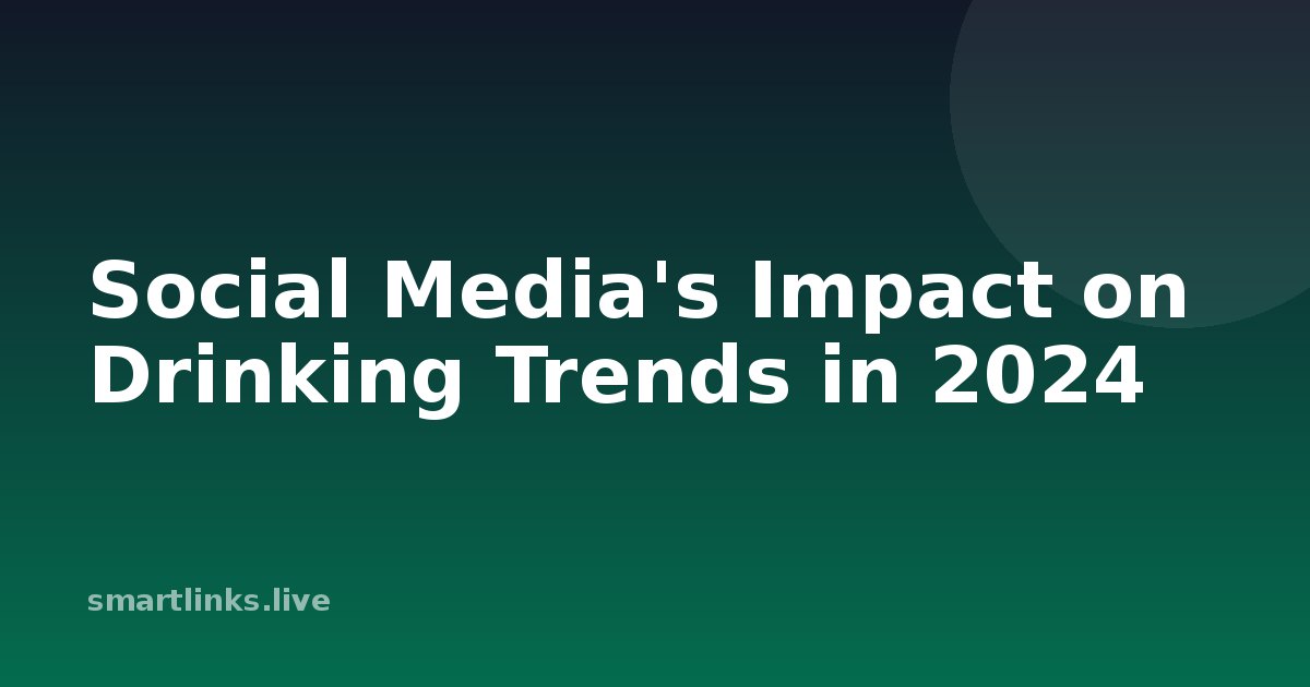 Illustration for Social Media's Impact on Drinking Trends in 2024