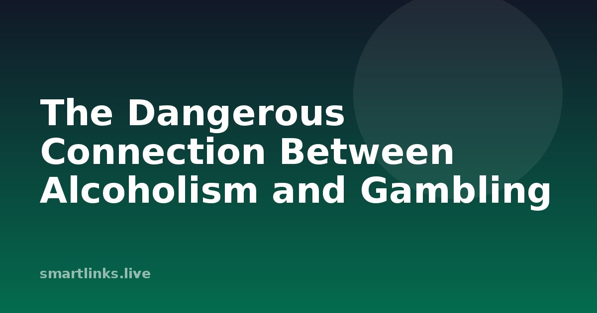 Illustration for The Dangerous Connection Between Alcoholism and Gambling