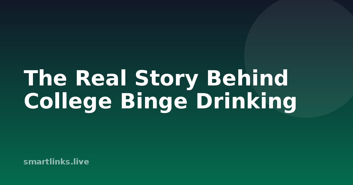Illustration for The Real Story Behind College Binge Drinking