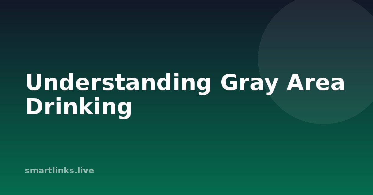Illustration for Understanding Gray Area Drinking