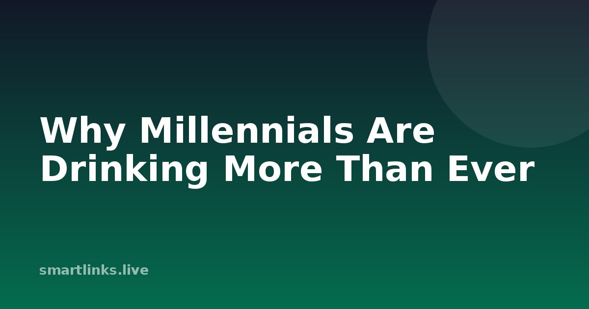 Illustration for Why Millennials Are Drinking More Than Ever
