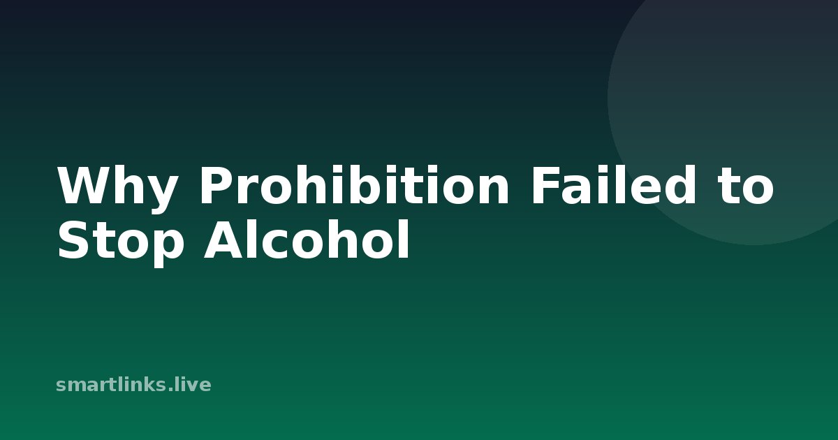 Illustration for Why Prohibition Failed to Stop Alcohol