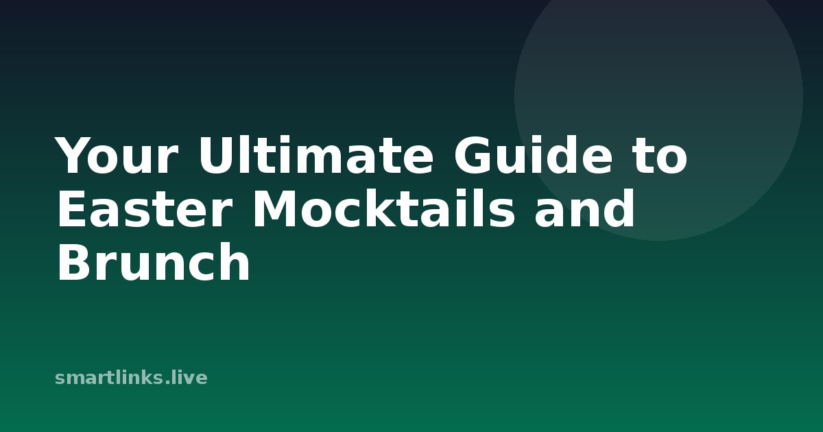 Illustration for Your Ultimate Guide to Easter Mocktails and Brunch